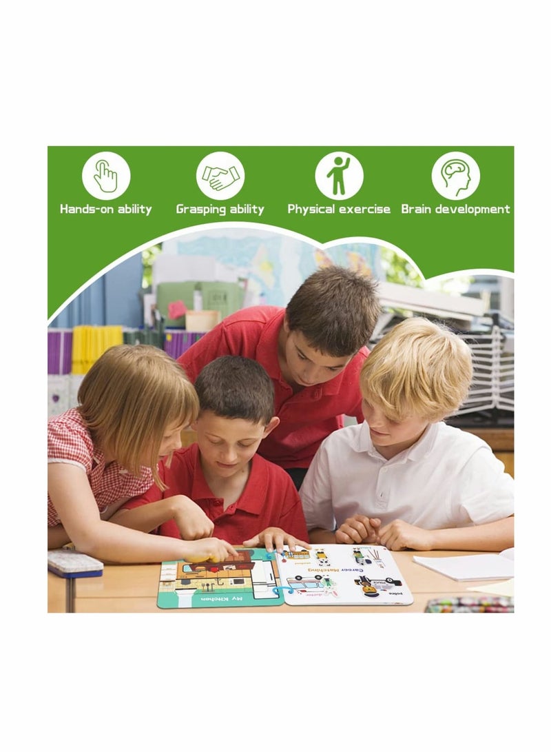 Zikra Quiet Book for Toddlers Activity Toys Early Learning Toy for Kids Sensory Education Preschool Learning Book - Best Gifts for Boys and Girls Aged 2 3 4 5 6 (2 Pack) - Image 3