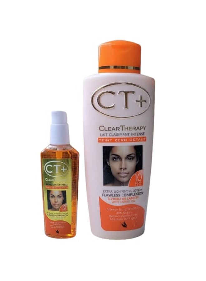 Clear Therapy Extra Carrot Lightening Lotion 250 ml & Serum 75ML - Image 1