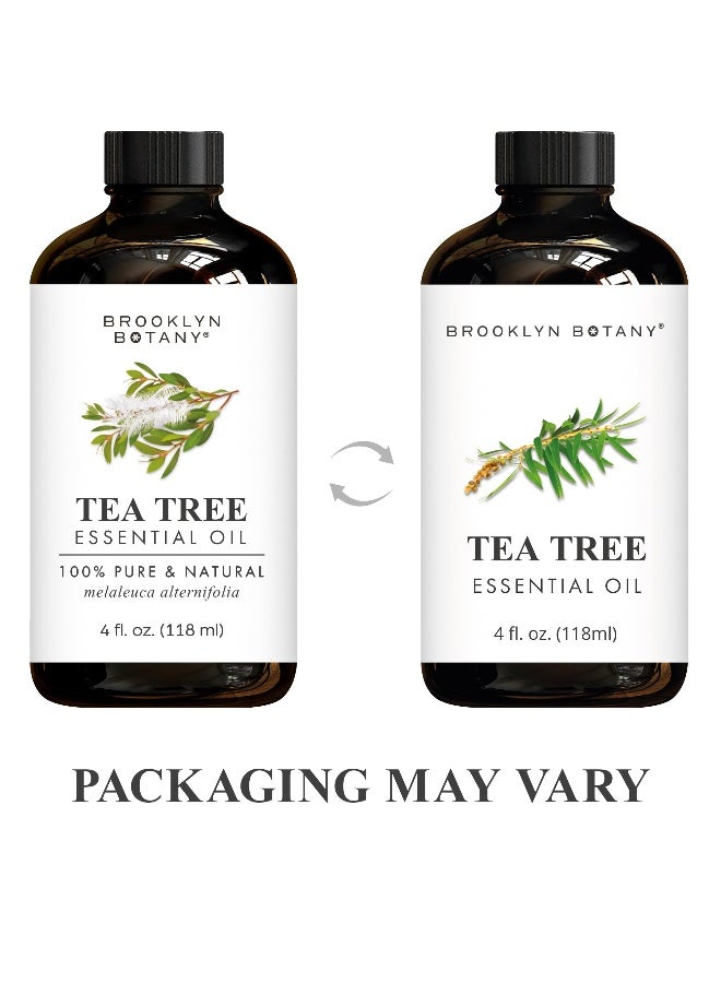 Brooklyn Botany Tea Tree Essential Oil Huge 4 Fl Oz 100 Pure and Natural Premium Grade with Dropper for Aromatherapy and Diffuser - Image 2