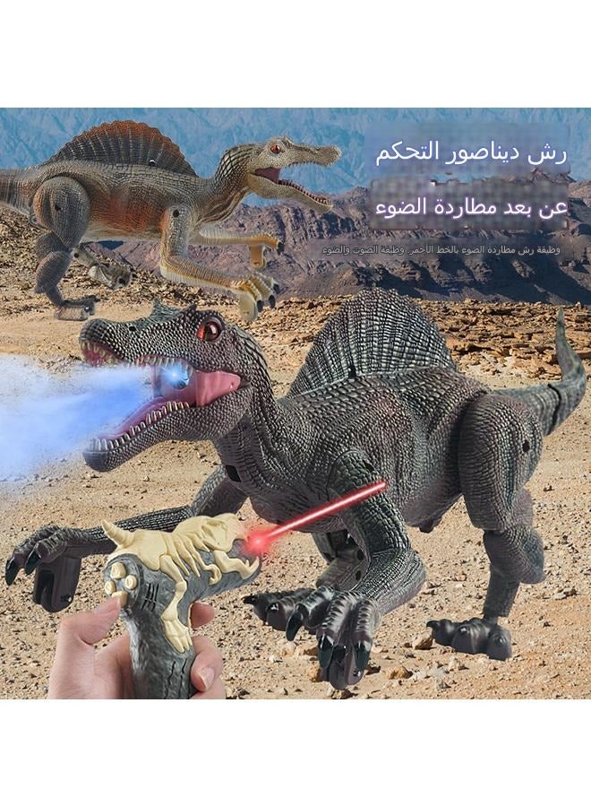 Control Dinosaur Toys, Electric RC Spinosaurus with Light Tracing Spray Mist, Dinosaur Robot Toys Powered by Rechargeable Battery, Jurassic Dinosaur Toys, Robot Gift for Kids Child Boys Girls - Image 3