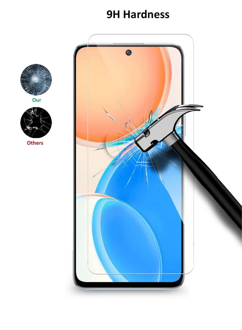 دبليو تيك لاصقة حماية الشاشة من الزجاج المقوى لهاتف هونر X8 شفاف - Image 4