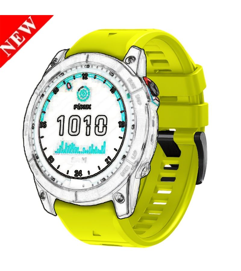 حزام ساعة رياضي أخضر عسكري مقاس 26 ملم سريع التهوية متوافق مع ساعات Garmin Fenix وForerunner وInstinct وEnduro - Image 3