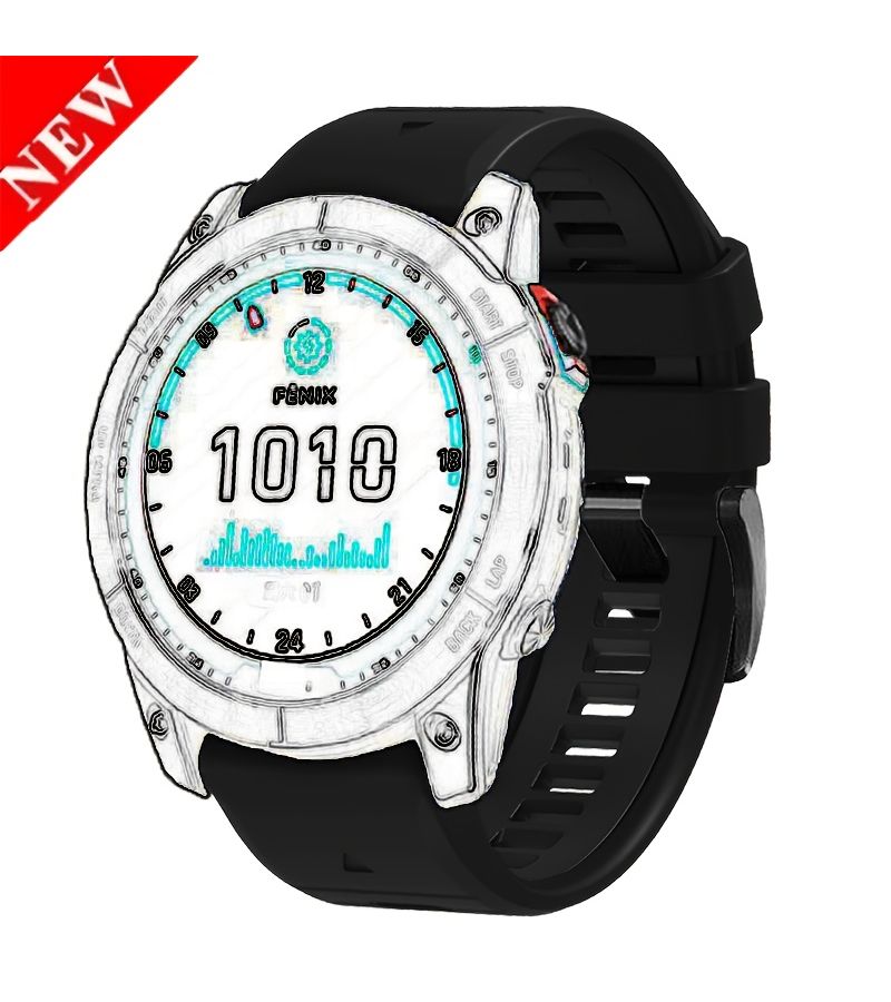 حزام ساعة رياضي أخضر عسكري مقاس 26 ملم سريع التهوية متوافق مع ساعات Garmin Fenix وForerunner وInstinct وEnduro - Image 5