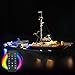 Hilighting Upgraded Led Light Kit Compatible with Lego Ideas Jaws Building Set RC Version Compatible with Lego 21350 Model Not Included - Image 2