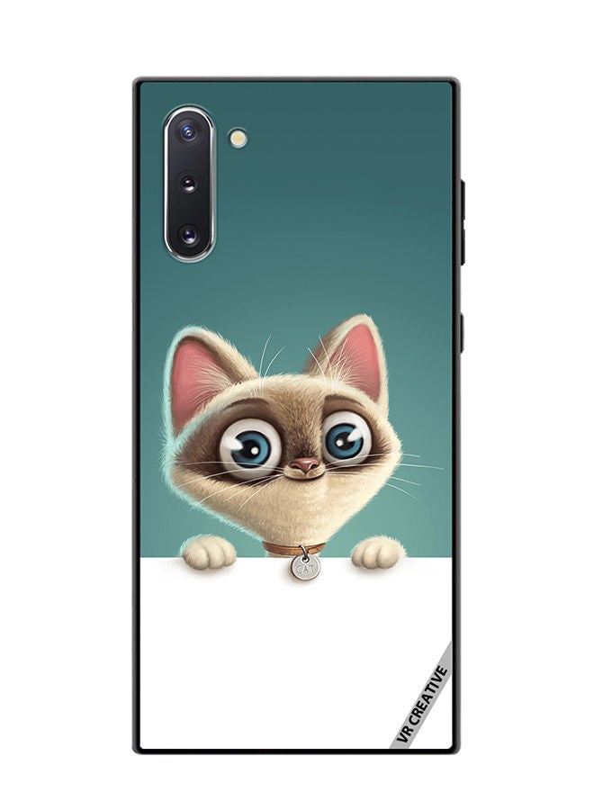 VR CREATIVE Protective Case Cover For Samsung Galaxy Note10 5G Cute Cat Design Multicolour - Image 1