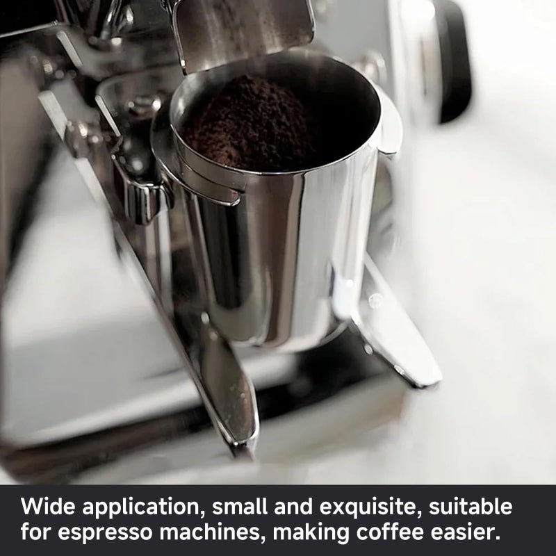 Ktsxxops Coffee Dosing Cup 51mm Coffee Bean Dosing Cup, Stainless Steel Coffee Dosing Cup Coffee Machine Handle Dosing Cup Mug Coffee Powder Feeder Part - Image 5