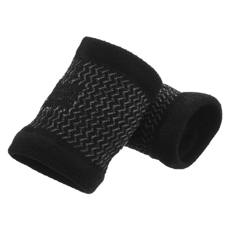 1 Elastic Ankle Sleeve Breathable Sweat-Wicking Ankle Protector Unisex Foot Support Sleeve for Yoga Dance Football Skating Black - Image 1