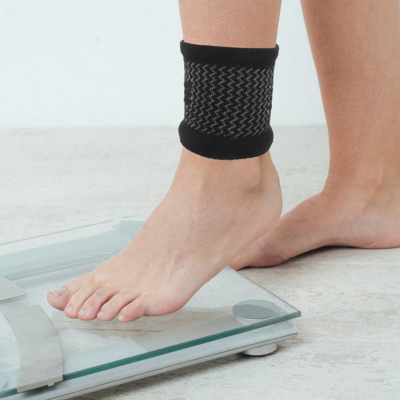 1 Elastic Ankle Sleeve Breathable Sweat-Wicking Ankle Protector Unisex Foot Support Sleeve for Yoga Dance Football Skating Black - Image 5