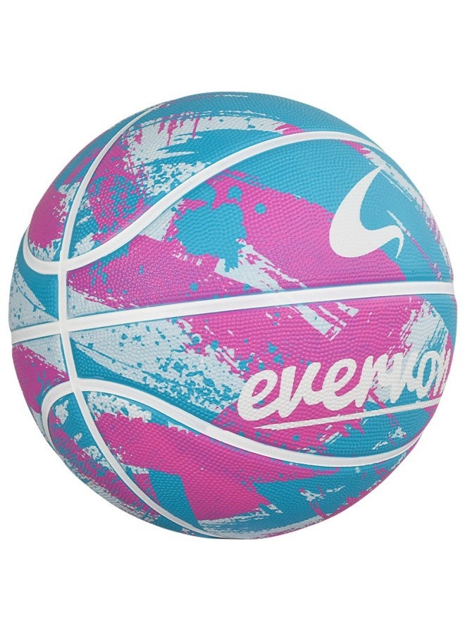 Evervon Basketball, Adult Compeion Training, Indoor And Outdoor Use, Wear-resistant, Graffiti Rainbow Campus Group Purchase Model, Size 7 Non-slip Rubber Basketball, Self-operated Ebx-7030 - Image 2