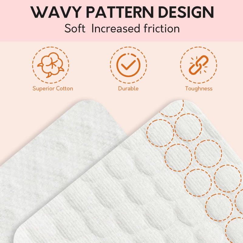 Bcowos 1000PCS Lint Free Nail Wipes- Wavy Pattern Nail Polish Remover Pads- Lint Free Wipes for Nail Polish, Eyelash Extensions, Nail Art- Prep Wipes for Manicure and Pedicure - Image 2