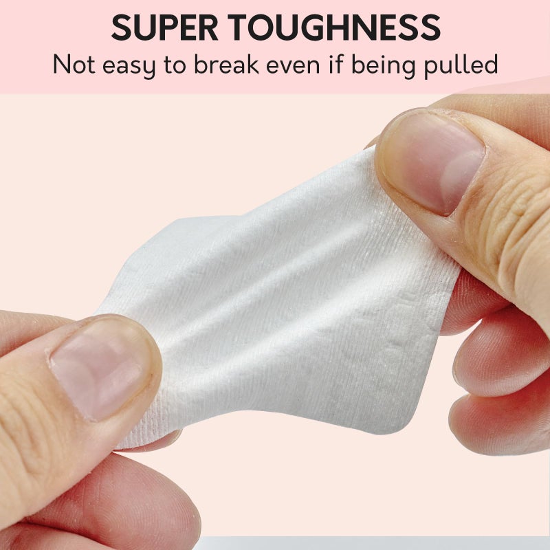 Bcowos 1000PCS Lint Free Nail Wipes- Wavy Pattern Nail Polish Remover Pads- Lint Free Wipes for Nail Polish, Eyelash Extensions, Nail Art- Prep Wipes for Manicure and Pedicure - Image 3