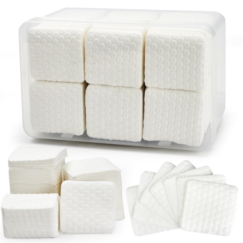 Bcowos 1000PCS Lint Free Nail Wipes- Wavy Pattern Nail Polish Remover Pads- Lint Free Wipes for Nail Polish, Eyelash Extensions, Nail Art- Prep Wipes for Manicure and Pedicure - Image 1