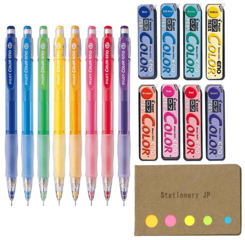Stationery JP Pilot Color Eno Mechanical Pencil, 0.7mm, 8 Colors, Refillable, Smooth Writing, Lightweight - Image 1