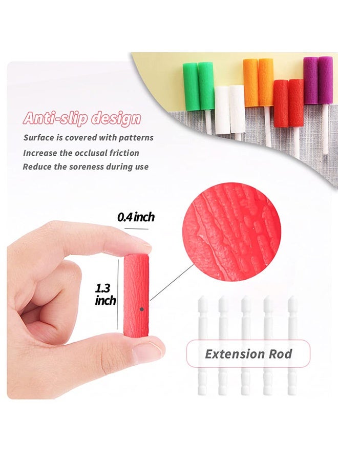 إم إكس إن 18 PCS Aligner Chewies, Medical Grade Silicone Orthodontic Chompers, Aligner Trays Seaters Chewies for Invisمواءمة Aligner - Image 2