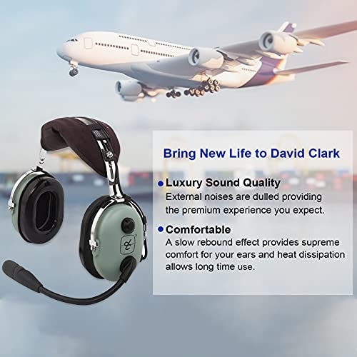 EARROCK Gel Ear Seals Ear Pads Cushions for David Clark Replacement Gel Earpads Ear Cup for David Clark H10-60 H10-20 H10-76 H10-30 H10-13S Aviation Headsets - Image 2