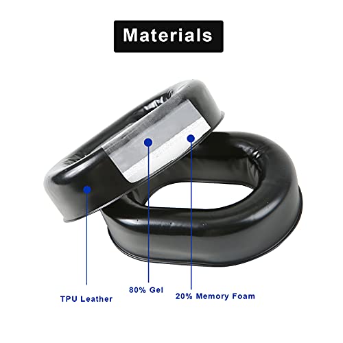 EARROCK Gel Ear Seals Ear Pads Cushions for David Clark Replacement Gel Earpads Ear Cup for David Clark H10-60 H10-20 H10-76 H10-30 H10-13S Aviation Headsets - Image 3
