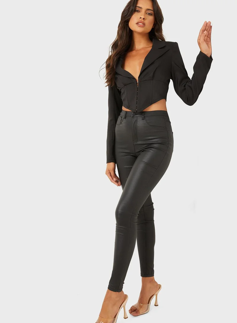 QUIZ Crop Blazer
