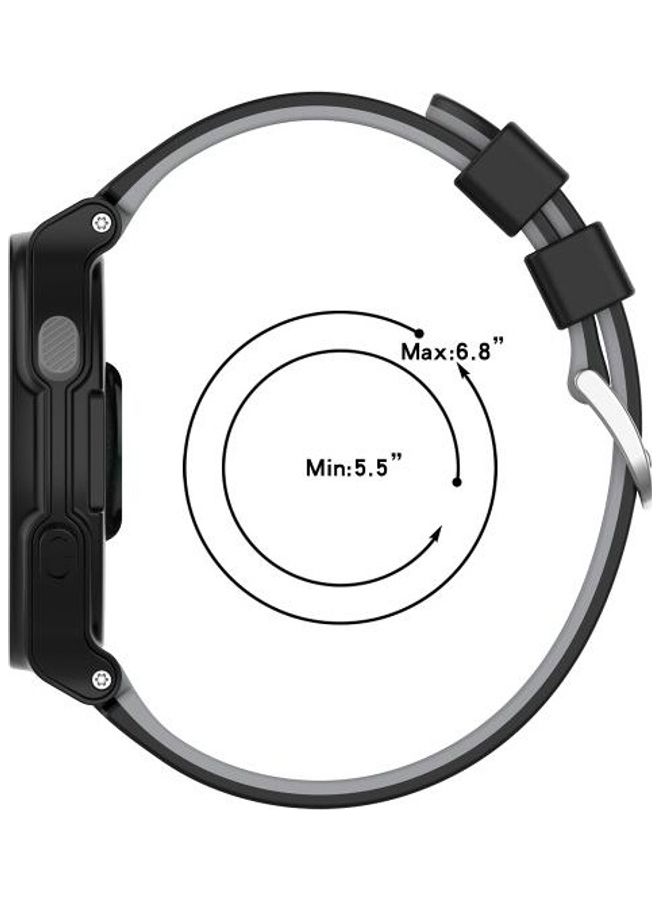 Silicone Replacement Strap With 2 Tool Knives For Garmin Approach S2/S4 Blue/White - Image 4