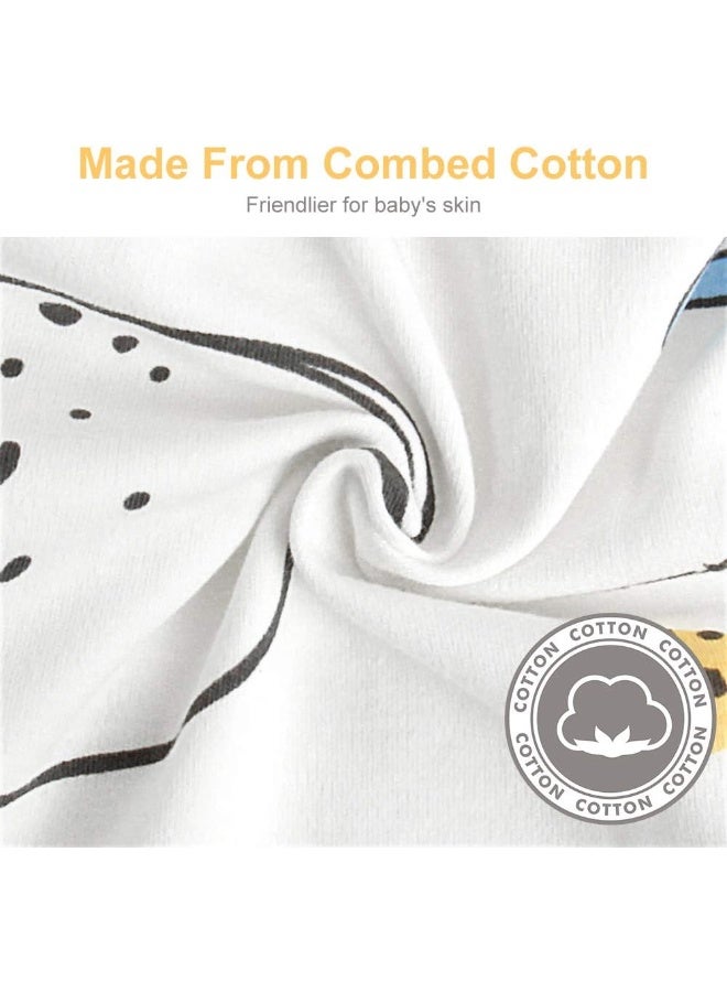 Knirose Baby Swaddle Blankets, Unisex Baby Blanket Wrap for Newborn Baby Boys Girls, Skin Friendly Wearable Swaddle Sleep Sack Made of Combed Cotton (Planet, White, 3-6 Months) - Image 5