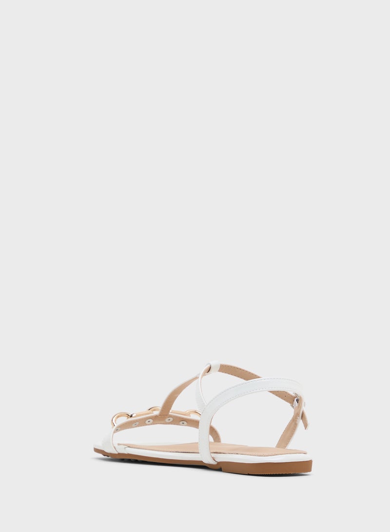 ELLA Flat Sandal With Anke Strap  - Image 3