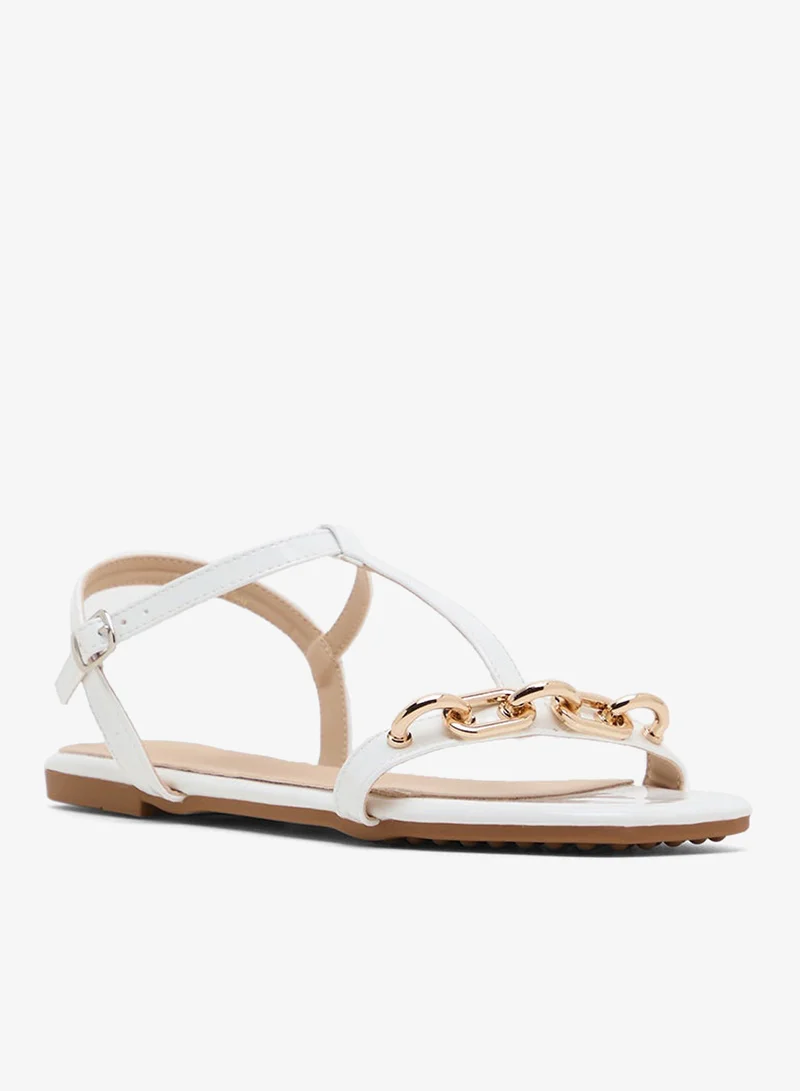 ELLA Flat Sandal With Anke Strap