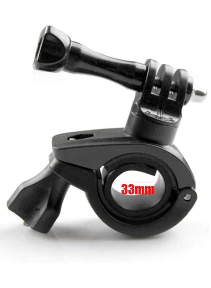 AROAQ 2 Pcs 360 Degree Rotation GoPro Bike Mount Handlebar Mounts Rotation Mounts for Gopro Hero 8 7 6 5 4 SJCAM Camera Accessories(Black)  - Image 3