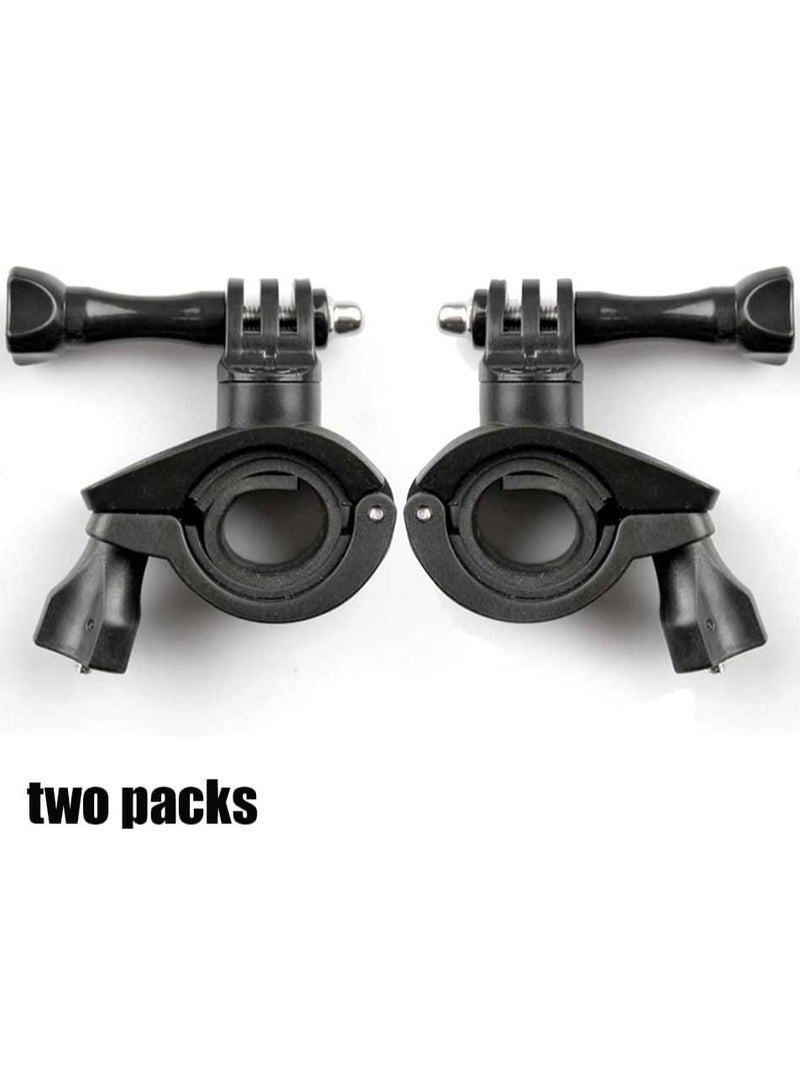 AROAQ 2 Pcs 360 Degree Rotation GoPro Bike Mount Handlebar Mounts Rotation Mounts for Gopro Hero 8 7 6 5 4 SJCAM Camera Accessories(Black)  - Image 4