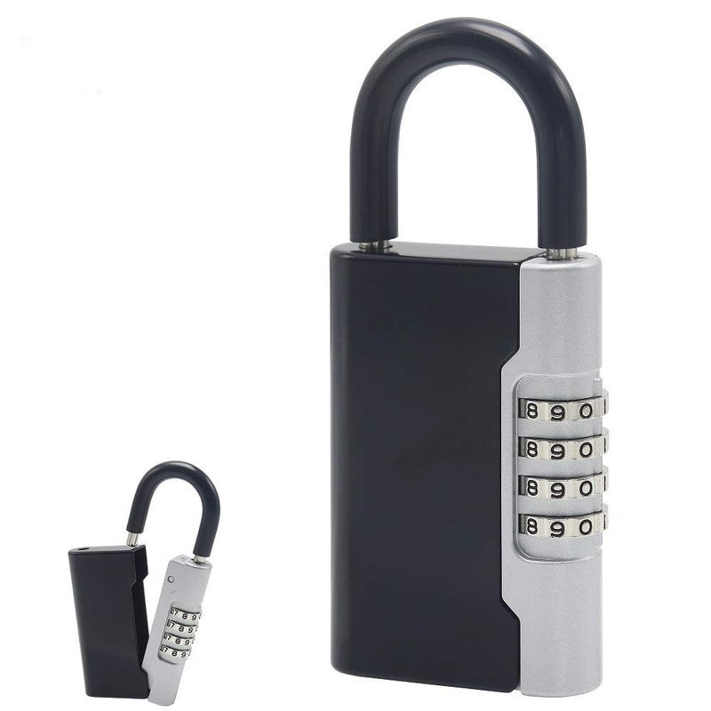 Key Safe Box Portable Combination Padlock with Shackle Key Lock BoxKey Storage