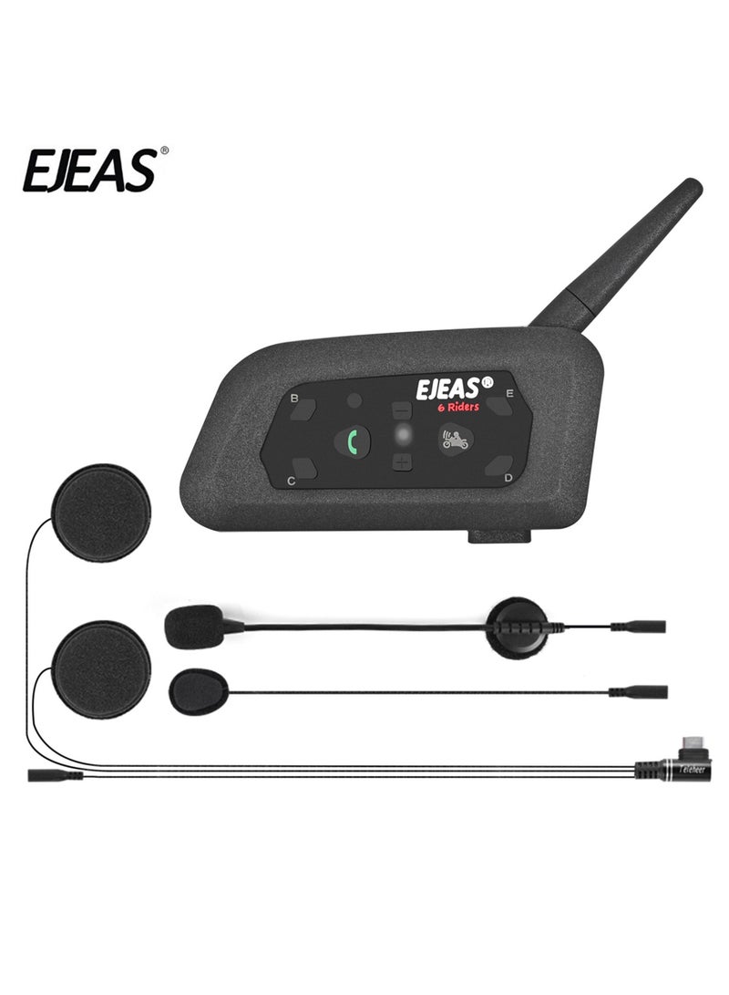 EJEAS 1PCS V6 Pro BT Motorcycle HelmetIntercom Headphone Real-Time Talking - Image 1