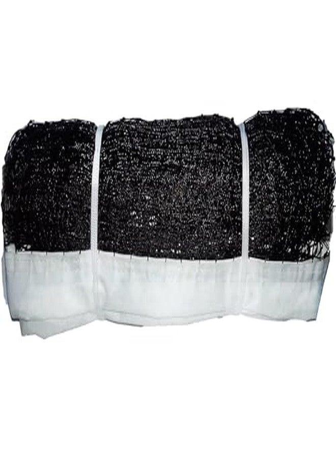 Kitsaws Sports Nets Maker Durable Badminton Net - Standard Size for Indoor & Outdoor Play, Strong Nylon Mesh with Reinforced Border(Badminton Net Nylon 4 Side Nylon Niwar) (Black) - Image 3