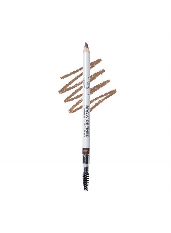 True + Luscious Brow Definer Pencil - Pomade & Powder Combo With Organic Castor Oil - Fills, Shapes Eyebrows - Waterproof - Taupe (Universal) - Image 1