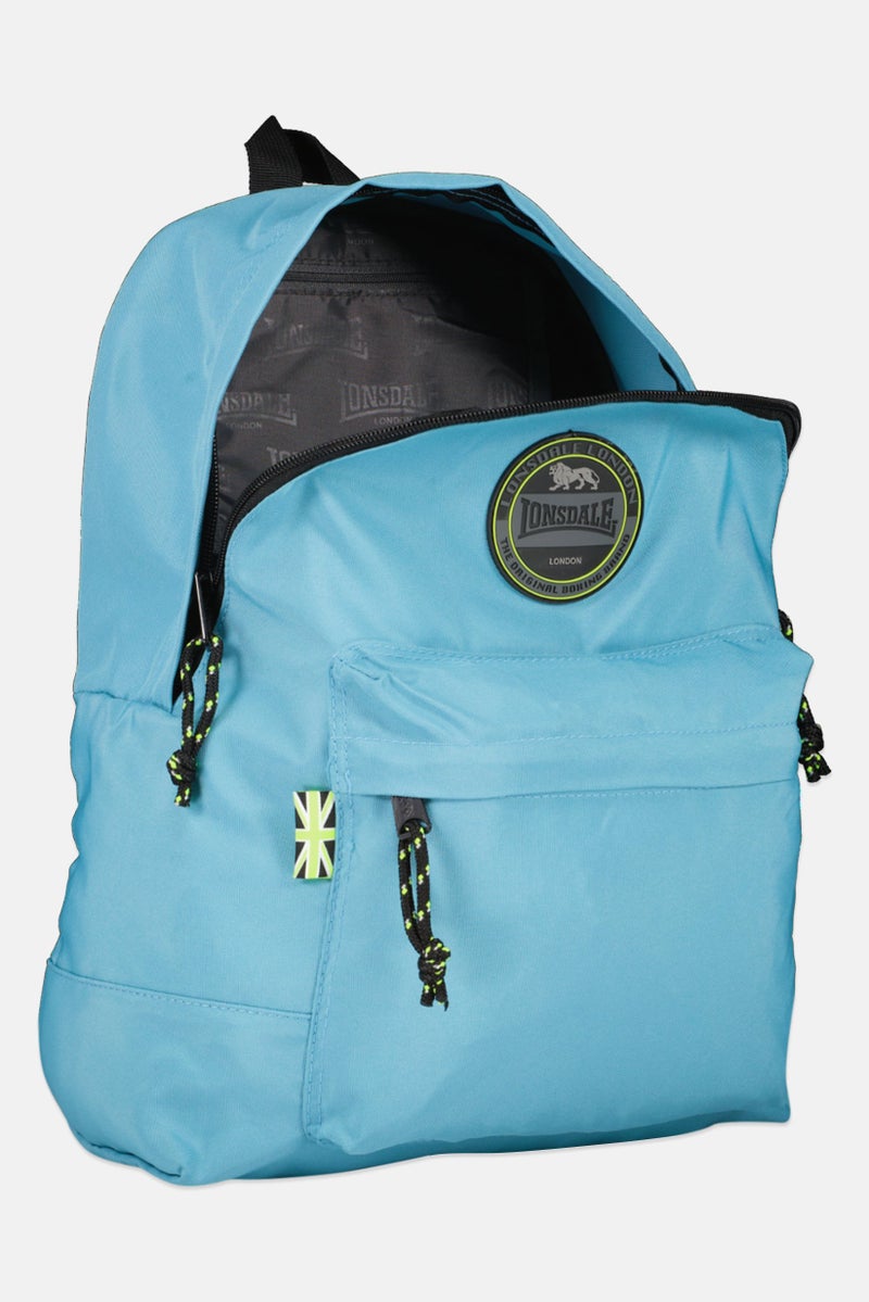 Lonsdale Men Brand Logo Backpack, Blue - Image 3