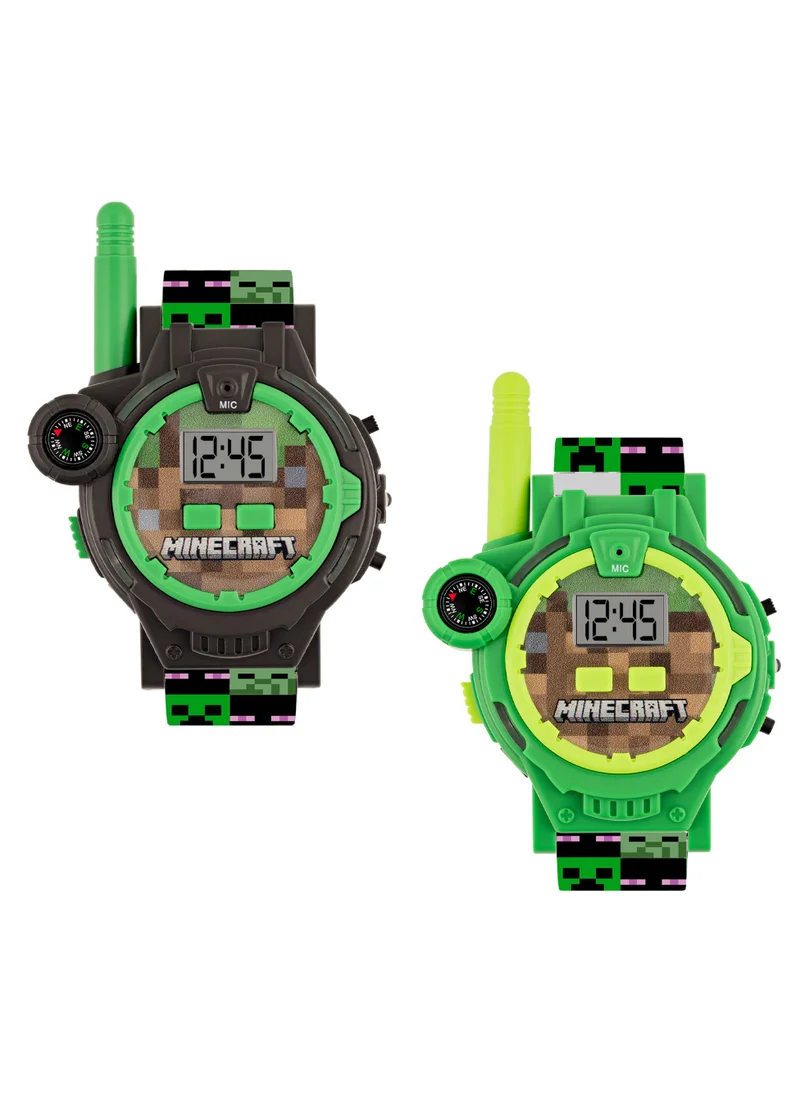 ماين كرافت Minecraft Boys Set of 2 Walkie Talkie Watch Pinted Silicone Strap, MIN40098