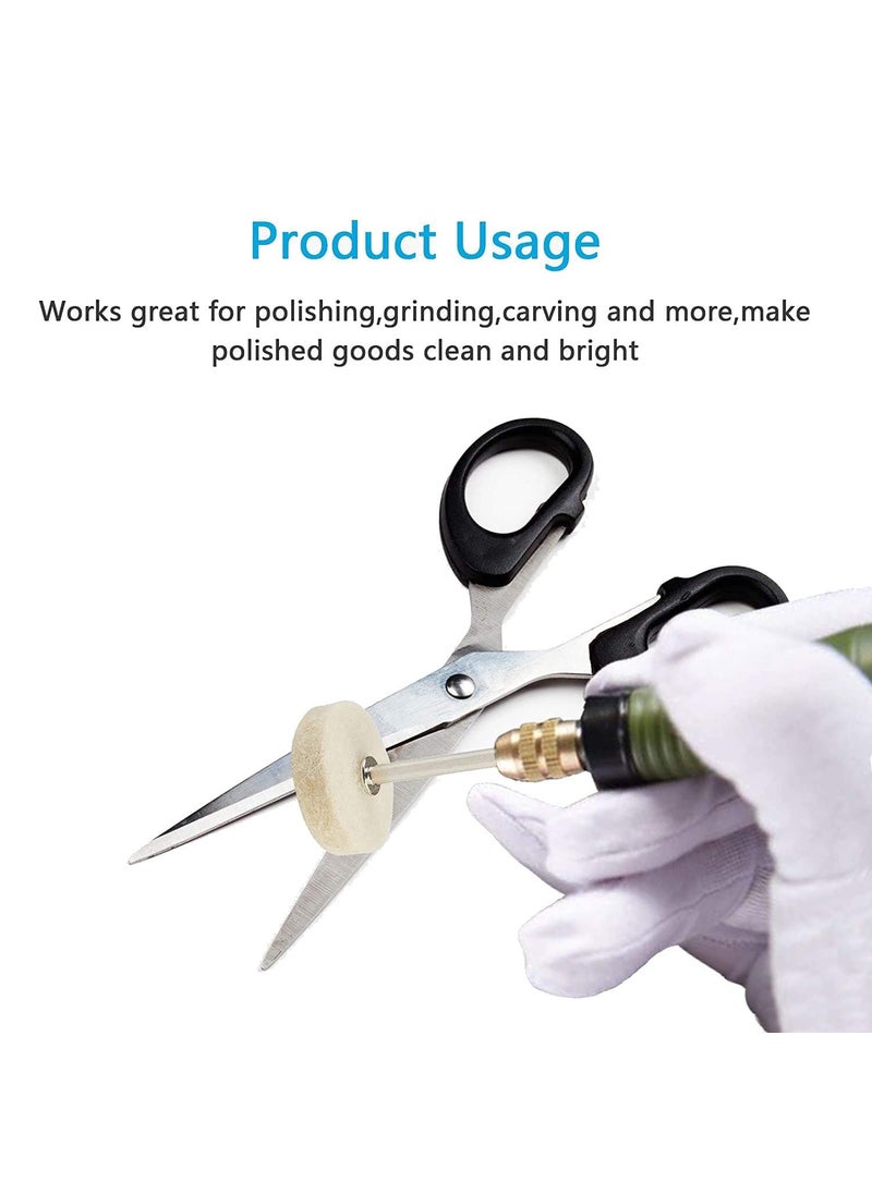 DIY Crafts DIY Crafts Pack Of 120 Pcs 2 Pcs MandrelConnecting Shank Soft Felt Polishing Buffing Wheel MixPack Of 120 Pcs 2 Pcs MandrelConnecting Shank  - Image 3