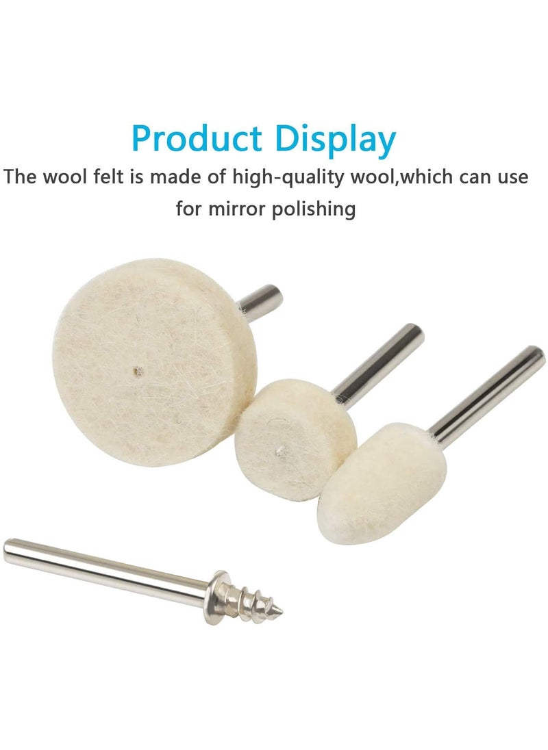 DIY Crafts DIY Crafts Pack Of 120 Pcs 2 Pcs MandrelConnecting Shank Soft Felt Polishing Buffing Wheel MixPack Of 120 Pcs 2 Pcs MandrelConnecting Shank  - Image 5