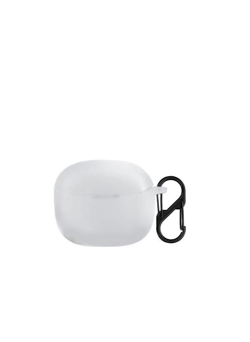 Case Cover Compatible with Anker Soundcore Life P2i Silicone Case with Portable Hook (White) - Image 2