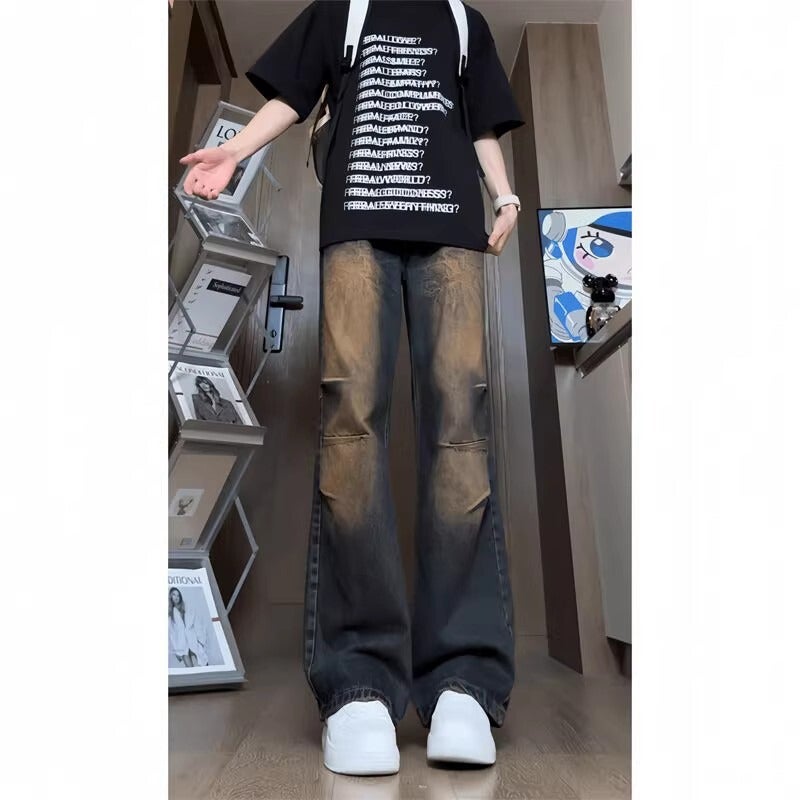 Unisex Casual Daily Denim Jeans - Image 1