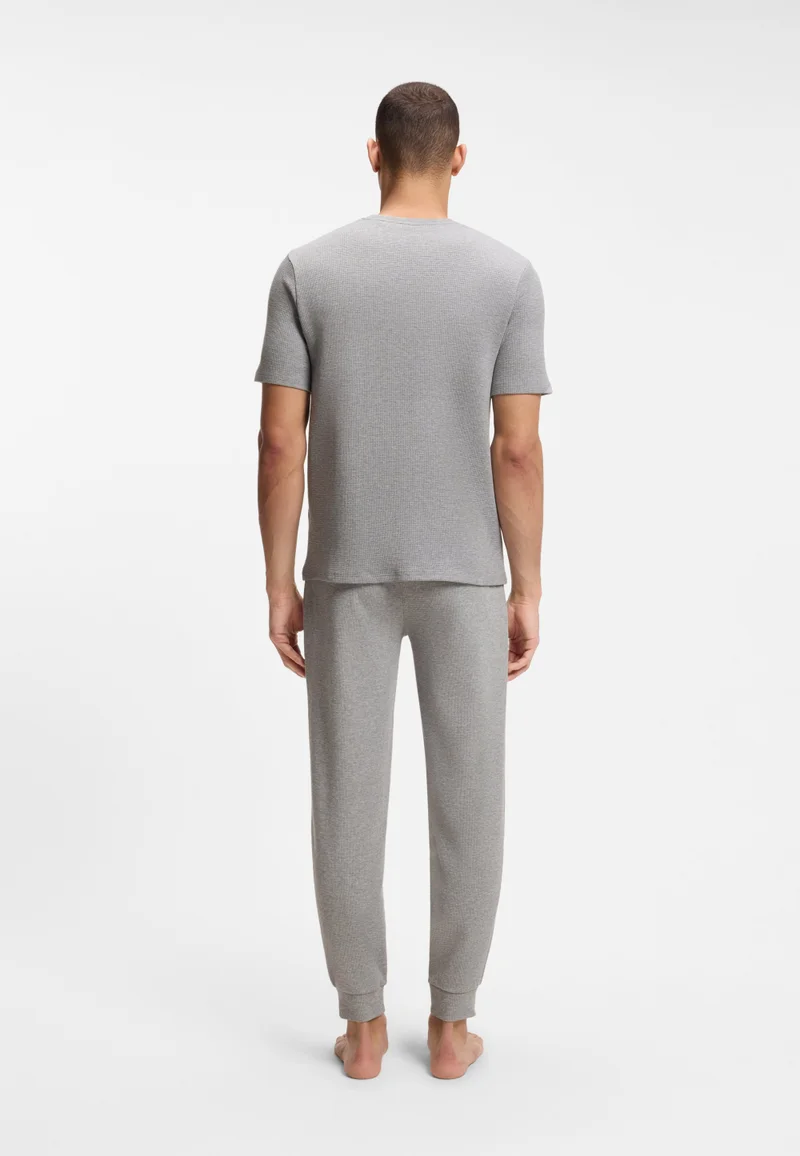 BOSS Cotton-blend pyjama T-shirt with embroidered logo