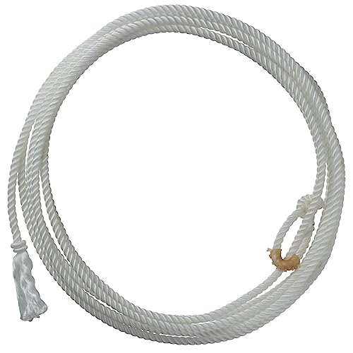 Weaver Equine Waxed Nylon Kids Lasso Rope, Lightweight Cowboy Rope Lasso for Practice, Colorful Loop Roping Ropes for Kids 5/16" x 20' - Image 1