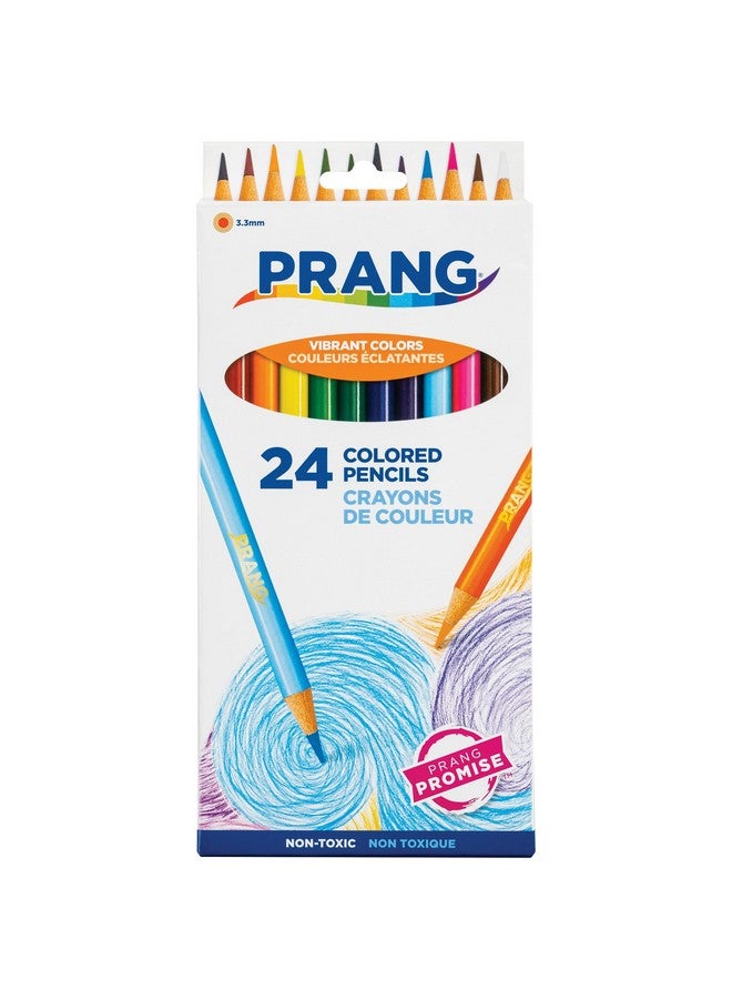 Prang Colored Pencils, Assorted Colors, 3.3 Mm Core, 24 Count - Image 1