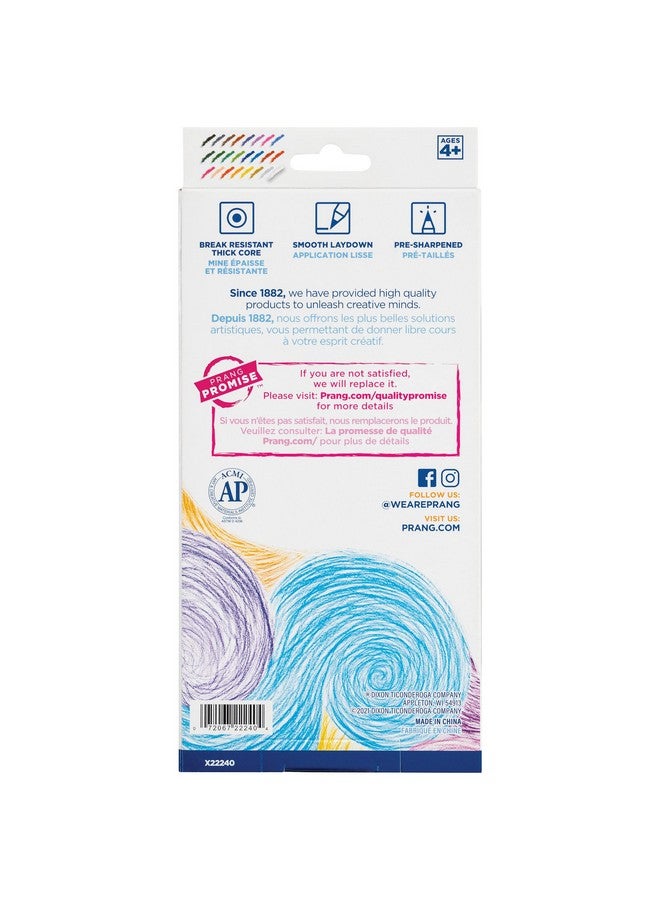 Prang Colored Pencils, Assorted Colors, 3.3 Mm Core, 24 Count - Image 2