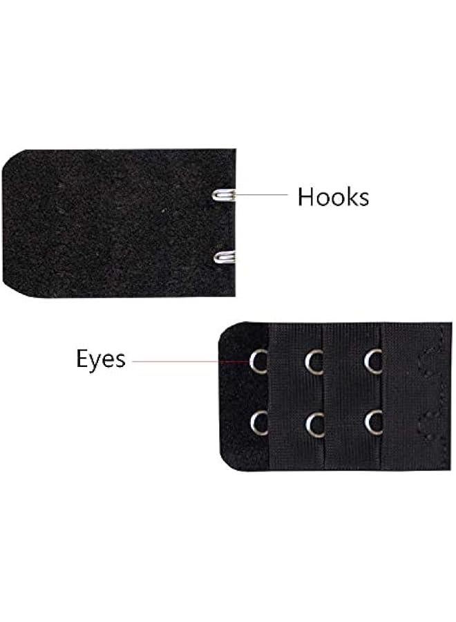 Arabest 60 Pairs Sewing Hooks and Eyes Closure for Bra Clothing Trousers Skirt DIY Craft, 3 Sizes (Silver, Black)  - Image 4