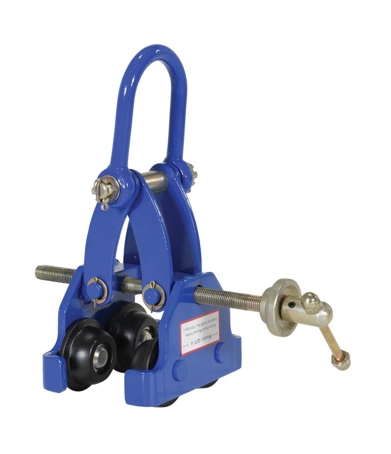 Vestil QIT-4 Steel Quick Install Manual Trolley 6-3/4 In. x 14-1/8 In. x 12 In. 4000 Lb. Capacity Blue - Image 2