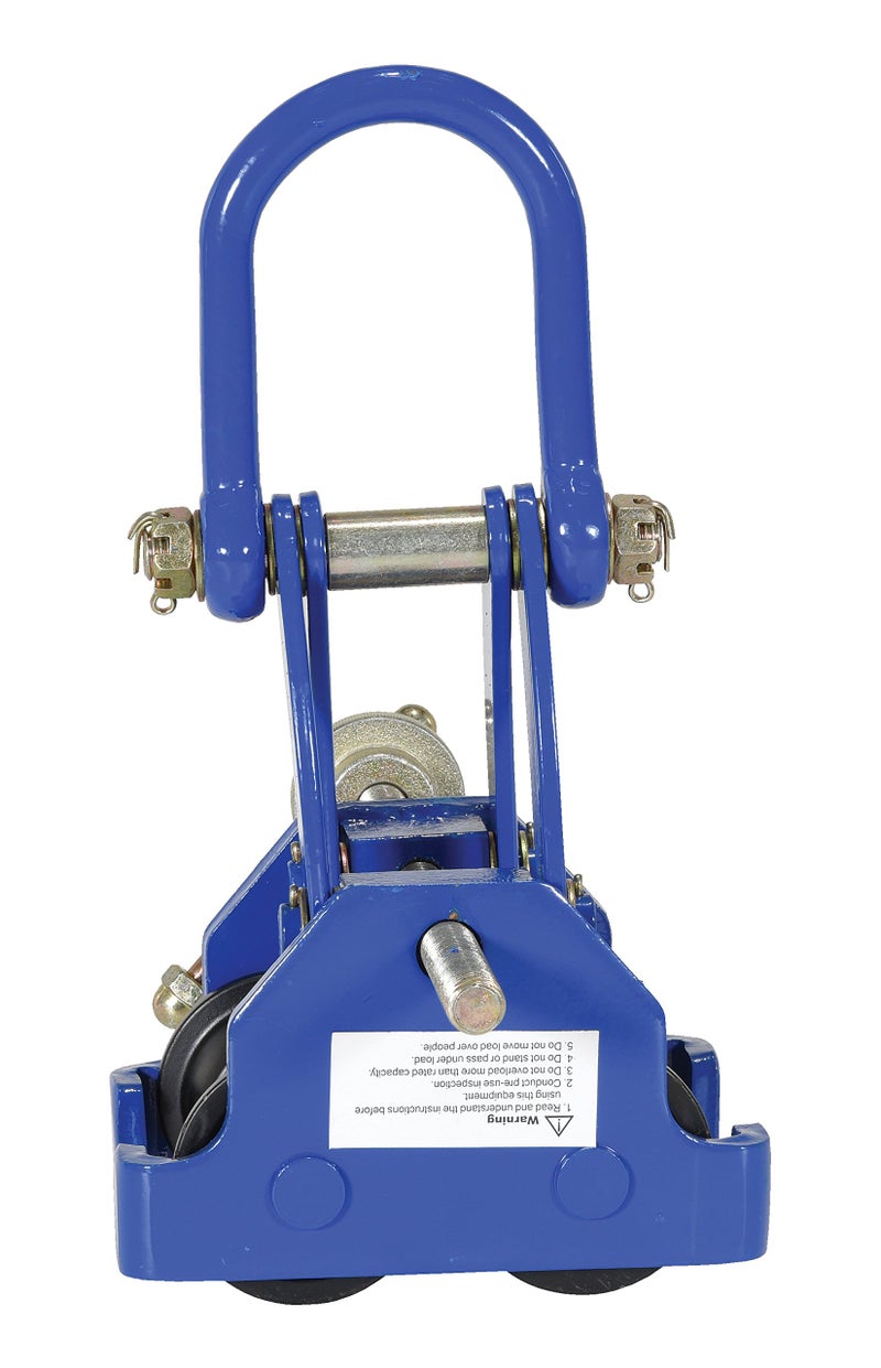 Vestil QIT-4 Steel Quick Install Manual Trolley 6-3/4 In. x 14-1/8 In. x 12 In. 4000 Lb. Capacity Blue - Image 4