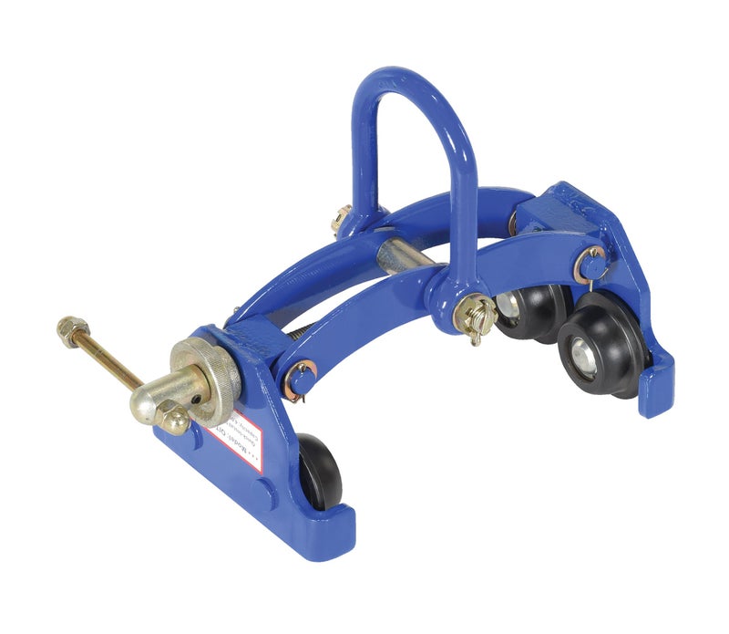 Vestil QIT-4 Steel Quick Install Manual Trolley 6-3/4 In. x 14-1/8 In. x 12 In. 4000 Lb. Capacity Blue - Image 1