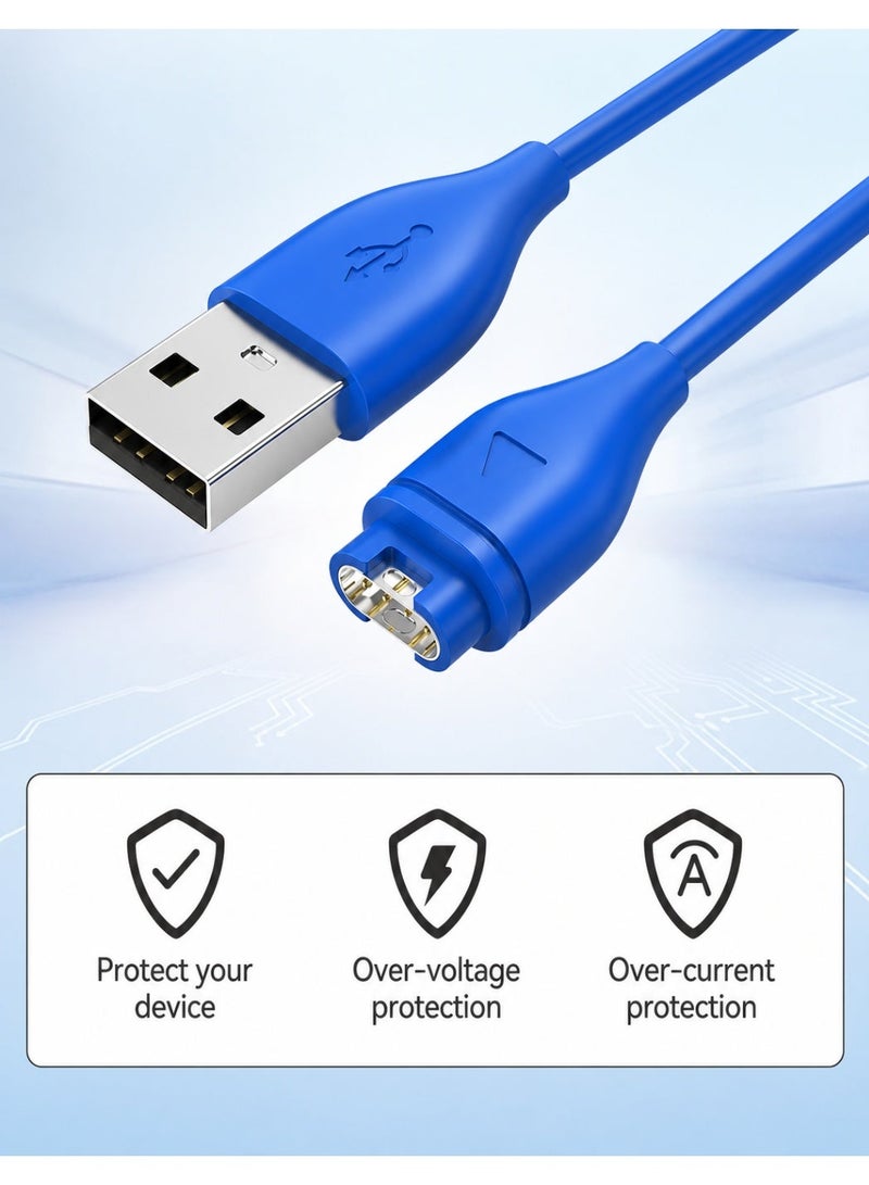 FIRST PRO USB Charging Cable for Garmin Smartwatch Compatible with Garmin Forerunner, Fenix, Instinct, Vivoactive, Vivosmart, Approach and Other Supported Garmin Watches - Image 3