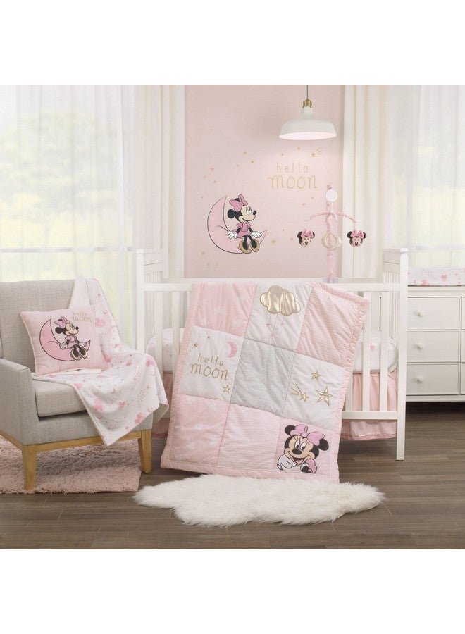 NoJo Disney Minnie Mouse Twinkle Twinkle Minnie Pink, White and Metallic Gold Musical Mobile - Image 3