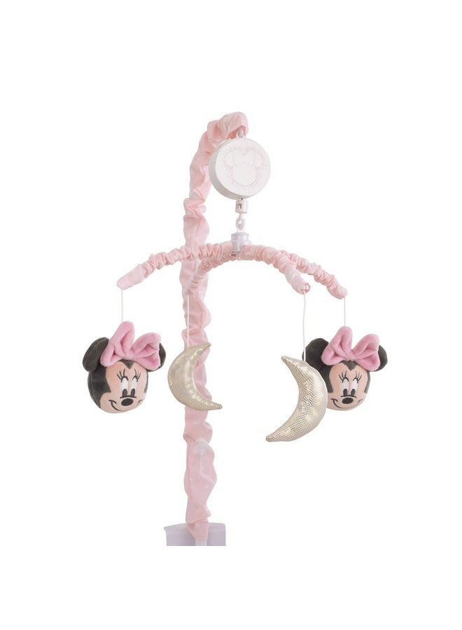 NoJo Disney Minnie Mouse Twinkle Twinkle Minnie Pink, White and Metallic Gold Musical Mobile - Image 1