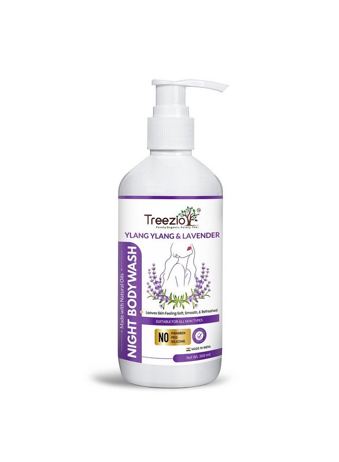 Treezio Ylang Ylang & Lavender Night Body Wash (300ml) | Shower Gel for Men and Women | Absolute Relax Body Wash, Stress Relaxing Moisturising | Soft & Youthful Skin I Sulphate & Paraben Free - Image 1