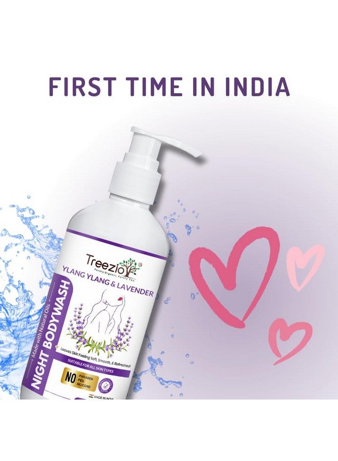 Treezio Ylang Ylang & Lavender Night Body Wash (300ml) | Shower Gel for Men and Women | Absolute Relax Body Wash, Stress Relaxing Moisturising | Soft & Youthful Skin I Sulphate & Paraben Free - Image 5